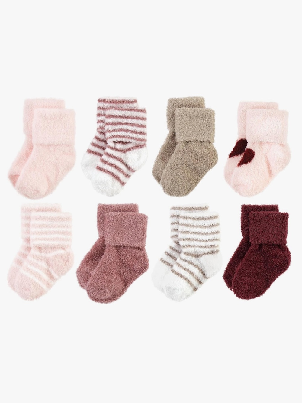 Newborn Terry Socks pack of 8